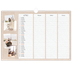 Family Planners A3 Landscape — Handgemachter Planer - 3-köpfige Familie [April]