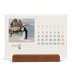 Tischkalender mit Holzfuß Querformat  — Blühende Initialen [Februar]