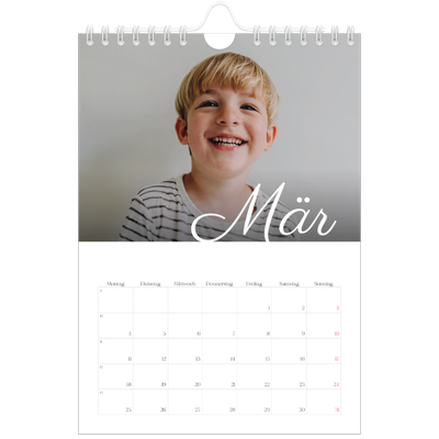 Fotokalender A5 — Handgeschriebener Monat [Marsch]
