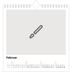 Jahreskalender Quadratisch — Gestalte deine eigenen Produkte [Februar]