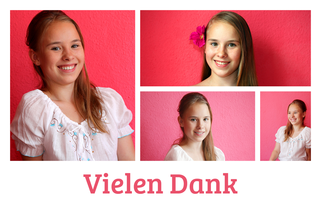 Dankeskarten — Fotokollage