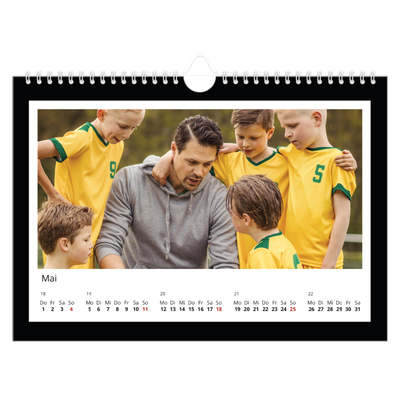 Fotokalender A4 — Schwarzer Rahmen [deckblatt]