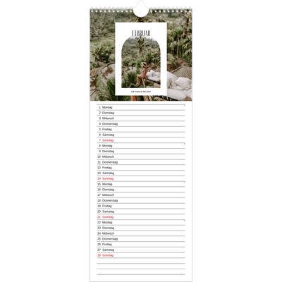Küchenkalender  — Der offene Bogen [Februar]