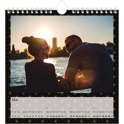 Jahreskalender Quadratisch — Geometrisch [deckblatt]