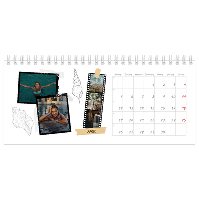 Tischkalender — Scrapbook-Flair [April]