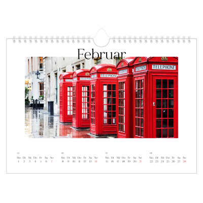 Fotokalender A4 — Mein Reisebericht [Februar]