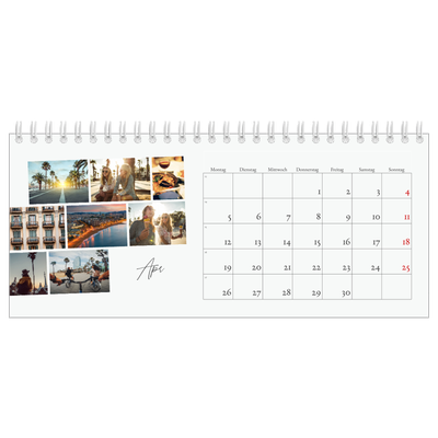 Tischkalender — Städtereise [April]