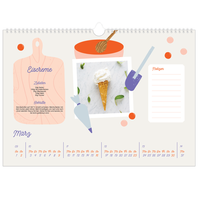 Fotokalender A3 — Ein Jahr in Rezepten [Marsch]