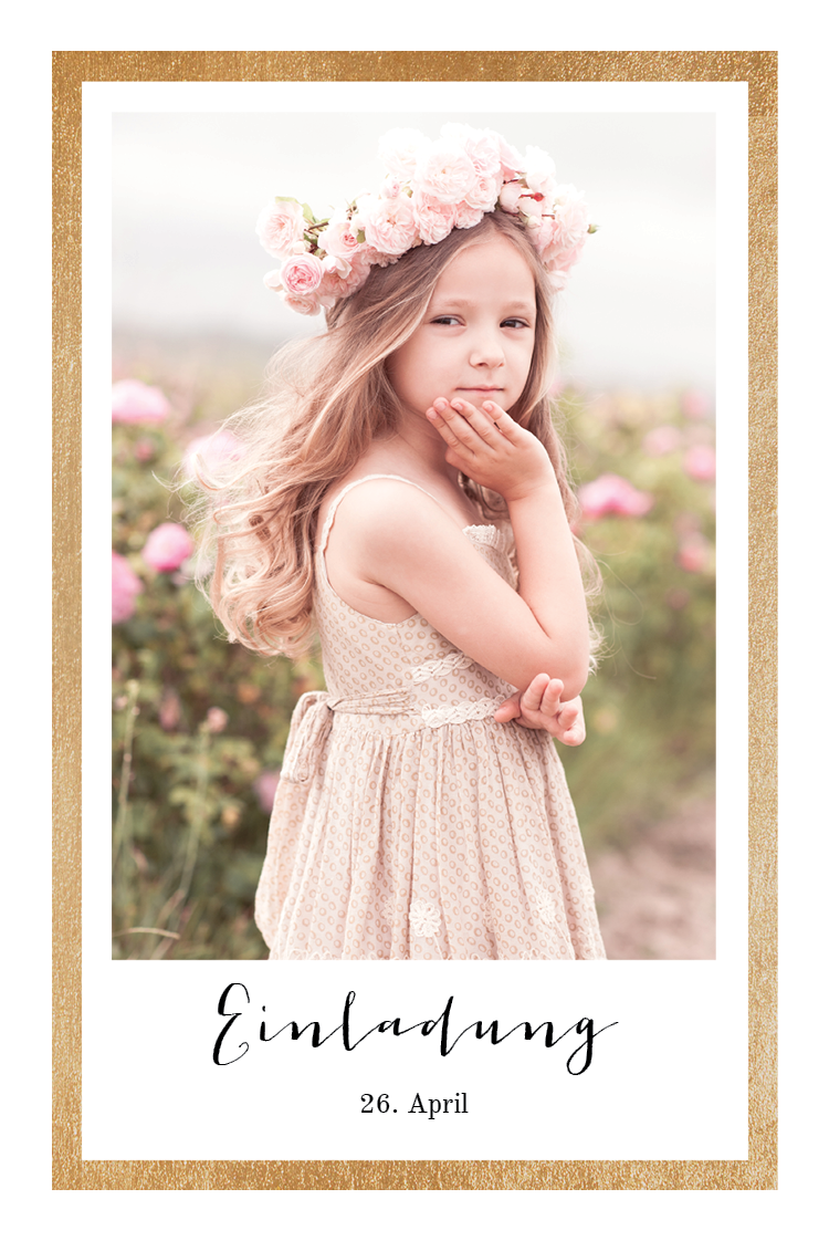 Einladungskarten — In einem Rahmen