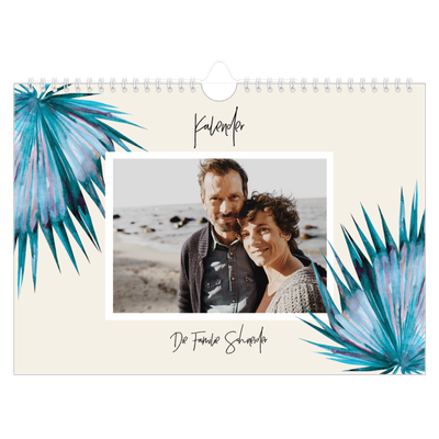 Fotokalender A4 — Gemalte Blumen [deckblatt]