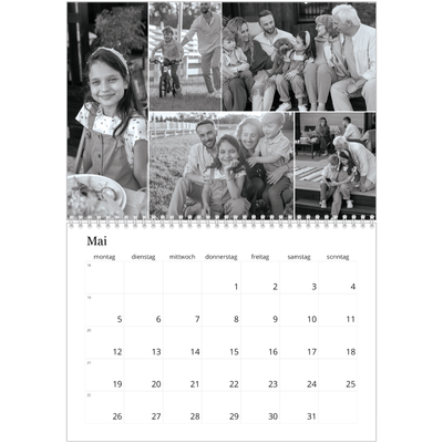 Fotokalender A4 doppelt (30 x 40 cm) — Fokus [deckblatt]