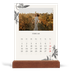 Tischkalender mit Holzfuß Hochformat  — Tinte und Efeu [Februar]