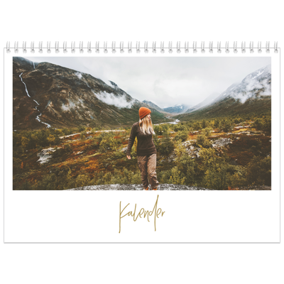 Fotokalender A4 doppelt (30 x 40 cm) — Handgeschrieben [deckblatt]