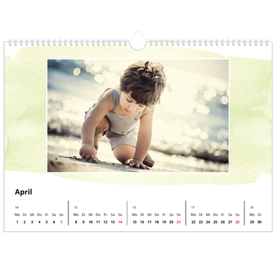 Fotokalender A3 — Wasserfarben Hintergründe [April]
