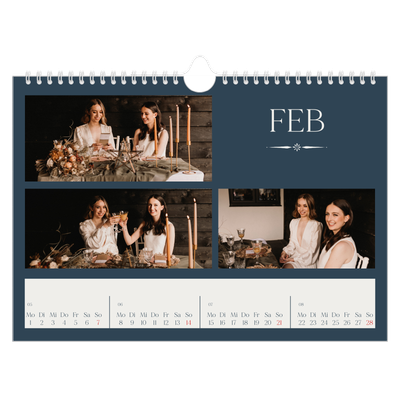 Fotokalender A4 — Schiefer und Serifen [Februar]