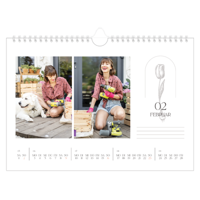 Fotokalender A4 — Einfach botanisch [Februar]