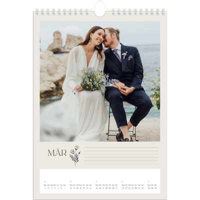 Fotokalender A4 (20 x 30 cm) — Blühende Initialen [Marsch]