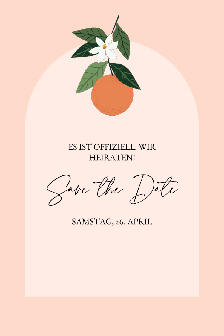 Save the date — Zitrus-Zauber