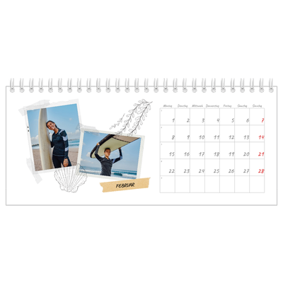 Tischkalender — Scrapbook-Flair [Februar]