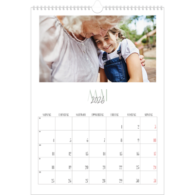 A3 Jahreskalender — Een bedankje [deckblatt]