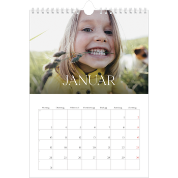Fotokalender A4 — Zwölf große Monate