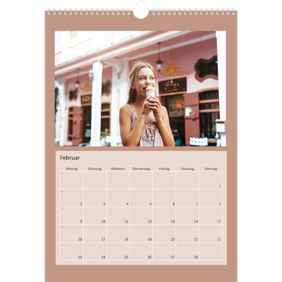 A3 Jahreskalender — Erdtöne [Februar]