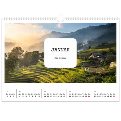 Fotokalender A3 — Die ganze Geschichte [Januar]