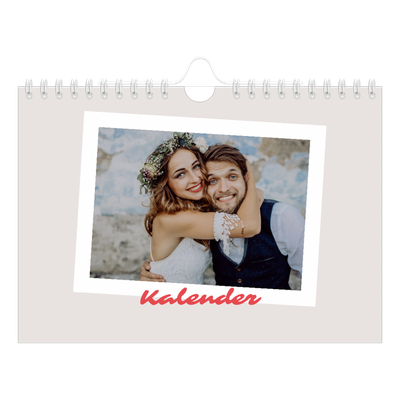 Fotokalender A5 — Karminrote Signatur [deckblatt]