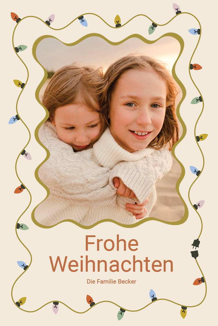 Fotokarten — Leuchtend und festlich