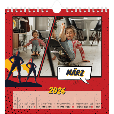 Jahreskalender Quadratisch — Comic-Buch [Marsch]