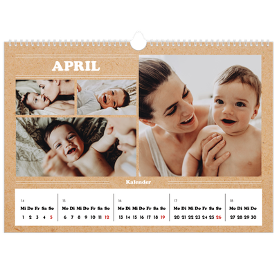 Fotokalender A3 — Magazinstil [April]