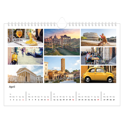 Fotokalender A4 — Kollage [April]