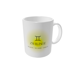 Tasse bedrucken — Astrologie Farbverlauf – Zwillinge