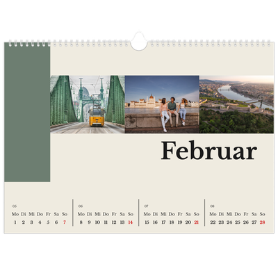 Fotokalender A3 — Sehenswürdigkeiten der Welt [Februar]