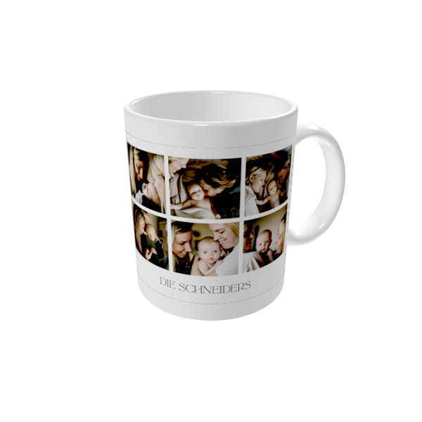 Tasse bedrucken — Familienfotos