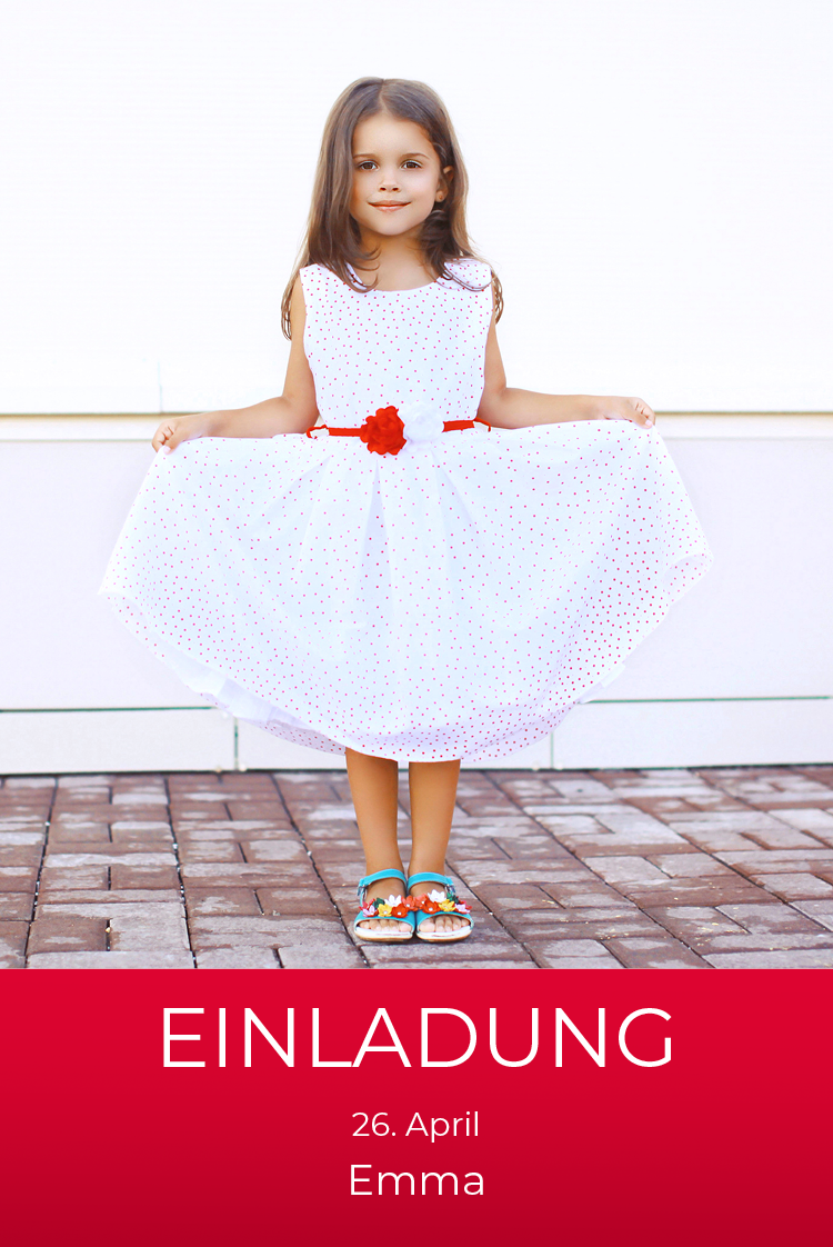 Einladungskarten — Intensives Rot