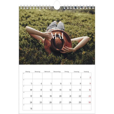 Fotokalender A4 (20 x 30 cm) — Endloses Entfliehen [Mai]