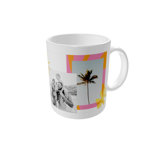 Tasse bedrucken — Farbblock Sommer