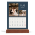 Tischkalender mit Holzfuß Hochformat  — Schiefer und Serifen [deckblatt]