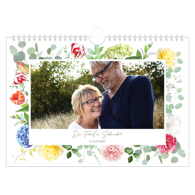Fotokalender A4 — Klassisch geblümt [deckblatt]