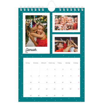 Fotokalender A5 — Bunte Retro-Bilder