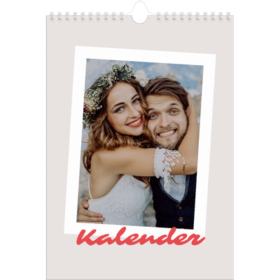 Fotokalender A4 (20 x 30 cm) — Karminrote Signatur [deckblatt]