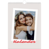 Fotokalender A4 (20 x 30 cm) — Karminrote Signatur [deckblatt]