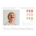 Fotokalender A5 — Bunte Schrift [Februar]