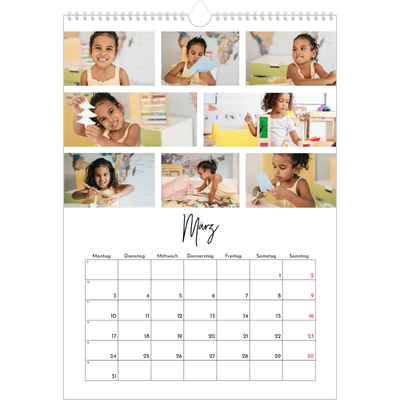 A3 Jahreskalender — Fotoarrangement [Marsch]