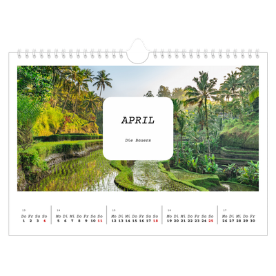 Fotokalender A4 — Die ganze Geschichte [April]