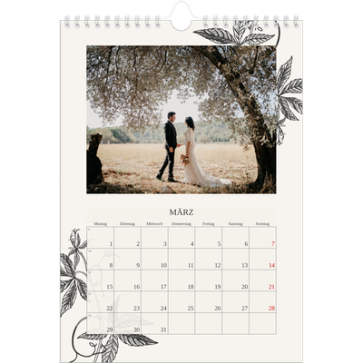 Fotokalender A4 (20 x 30 cm) — Tinte und Efeu [Marsch]