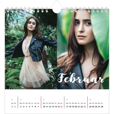 Jahreskalender Quadratisch — Monat [Februar]