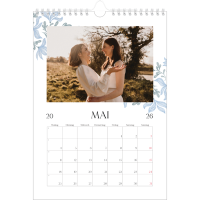 Fotokalender A4 (20 x 30 cm) — Elegante Blumen [deckblatt]