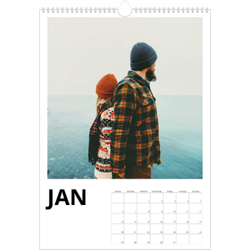 Fotokalender A3 — Weißer Rahmen